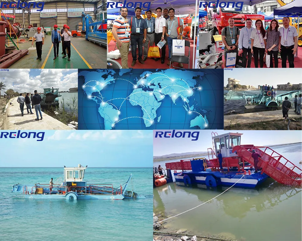 Competitive Price Carbon Steel Mechanical Emergent Weeds Weed Harvester for River in Russia