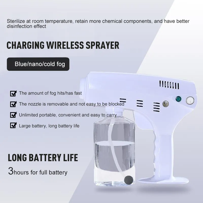Cordless Portable Ulv Cold Fogger Disinfecting Electrostatic Mist Sprayer Machine