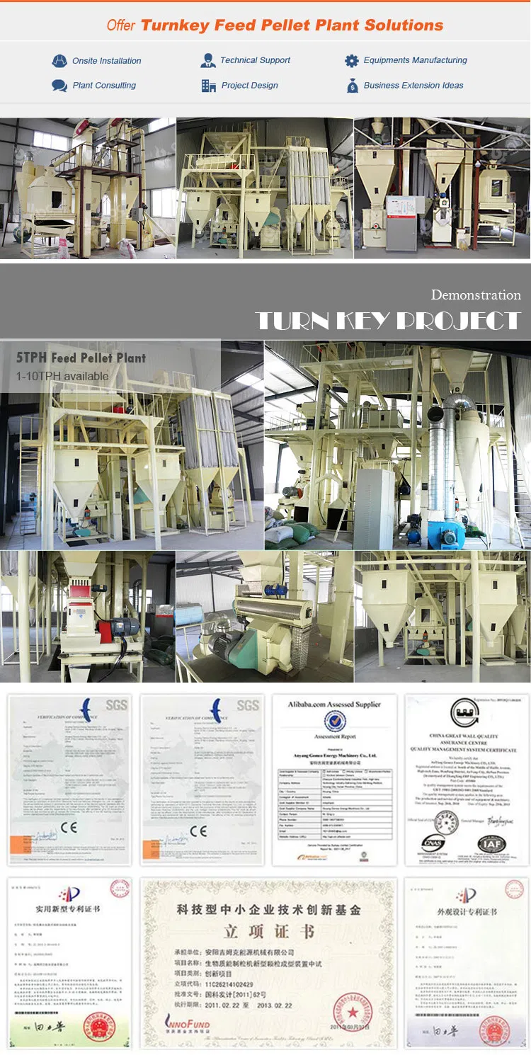 Customize 2t/H Straw Horse Feed Pellet Processing Machine for Philippine