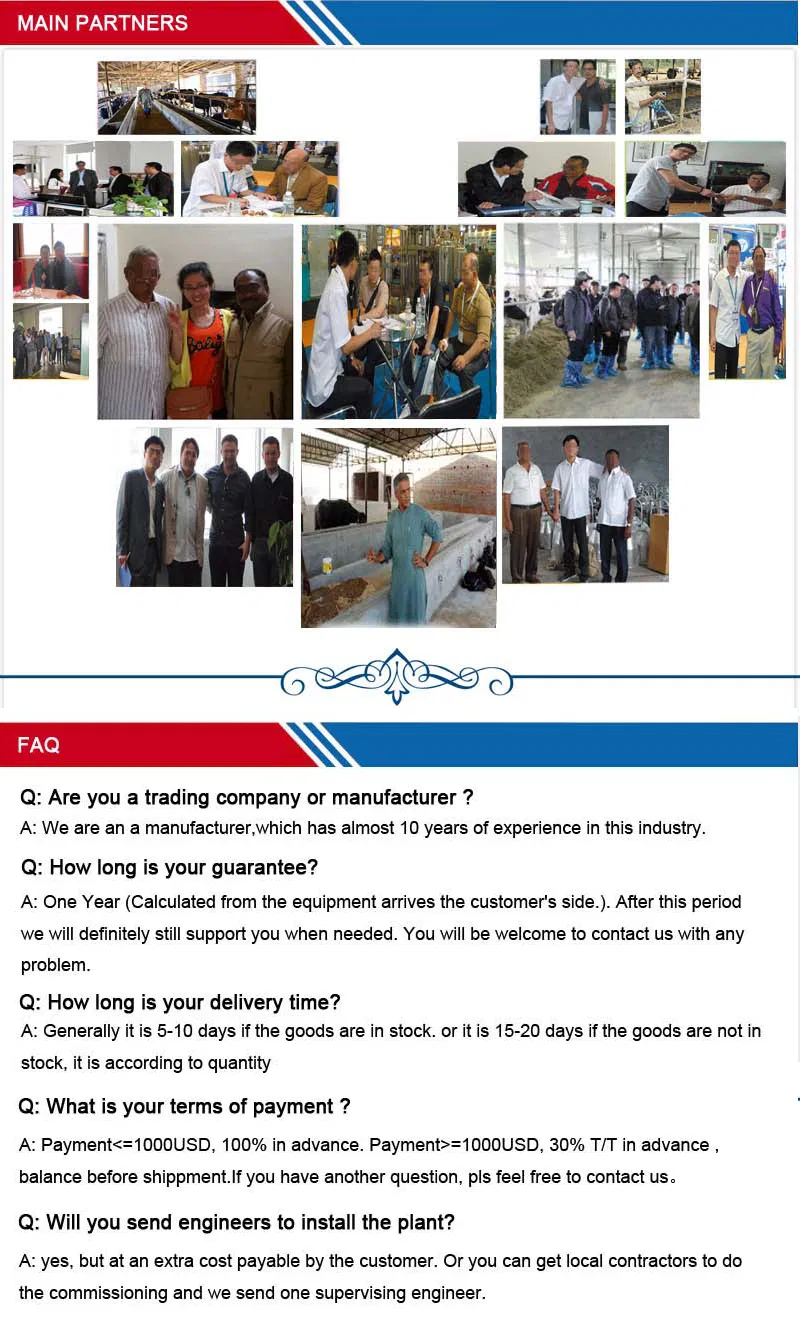 Customized Dependable Farm Machinery Parallel Camel Milking Parlor Manufacturer