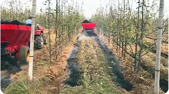 Double-Side Fertilizer Spreader Spreading Trailer