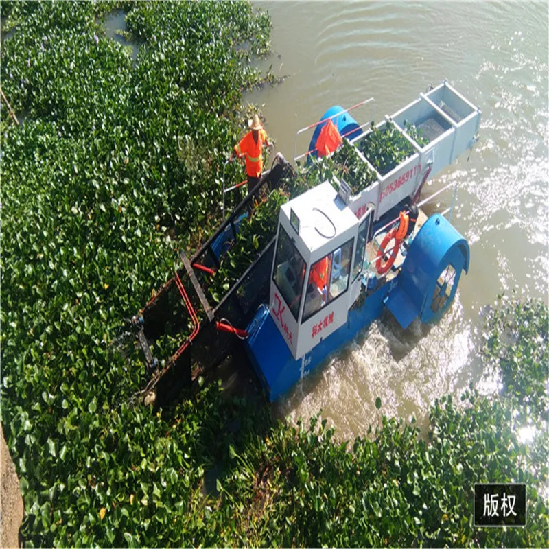 Exported Weed Cutting Machine/ Aquatic Plants Harvester/Water Trash Skimmer Boat
