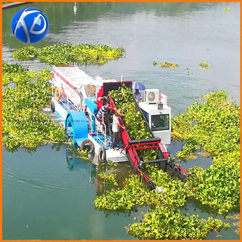 Exported Weed Cutting Machine/ Aquatic Plants Harvester/Water Trash Skimmer Boat