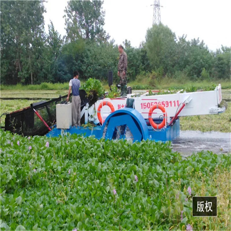Exported Weed Cutting Machine/ Aquatic Plants Harvester/Water Trash Skimmer Boat