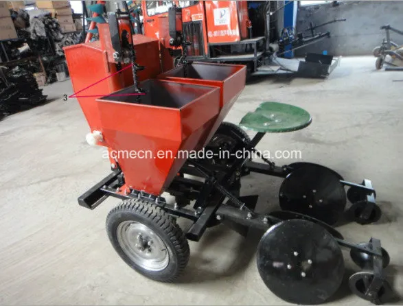 Four Rows of Potato Planter Tractor Tape Sow Seeds and Fertilizer