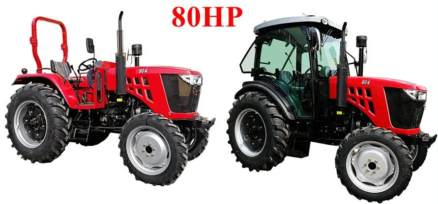 Front Shovel Cabin 50HP 55HP 60 HP 4 Wheel Drive Farm Tractor
