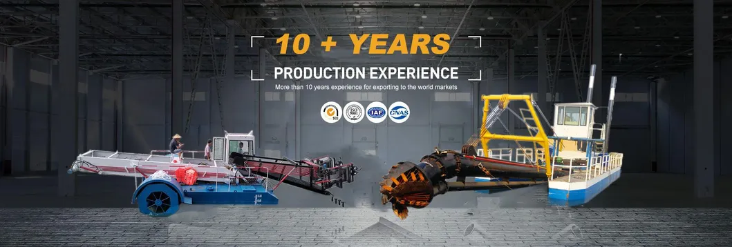 Good Quality Aquatic Water Weed Harvester Cutting Trash Skimmer From China