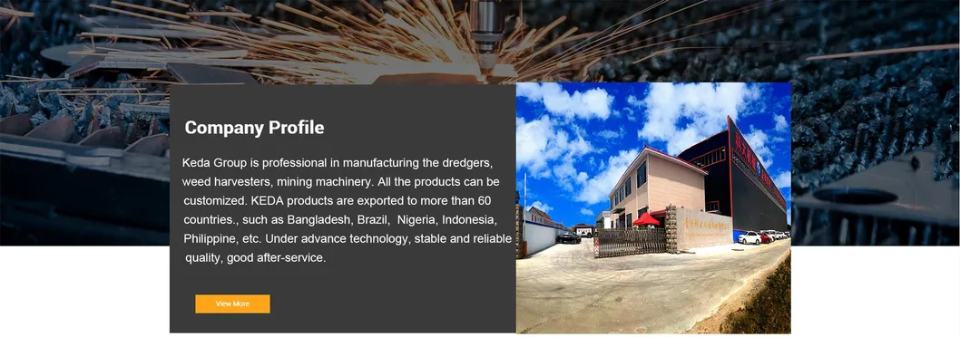 Good Quality Aquatic Water Weed Harvester Cutting Trash Skimmer From China