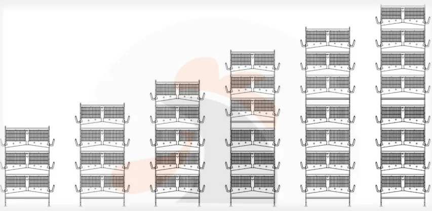 H Frame Battery Chicken Layer Cage Poultry Farm Equipment