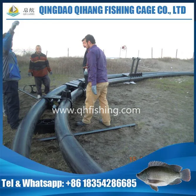 HDPE Cage Fish Farming in Volta Lake
