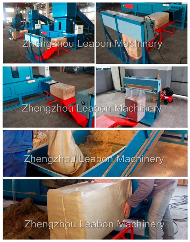 High Pressure Horizontal Hydraulic Fiber Sawdust Wood Shaving Compressor