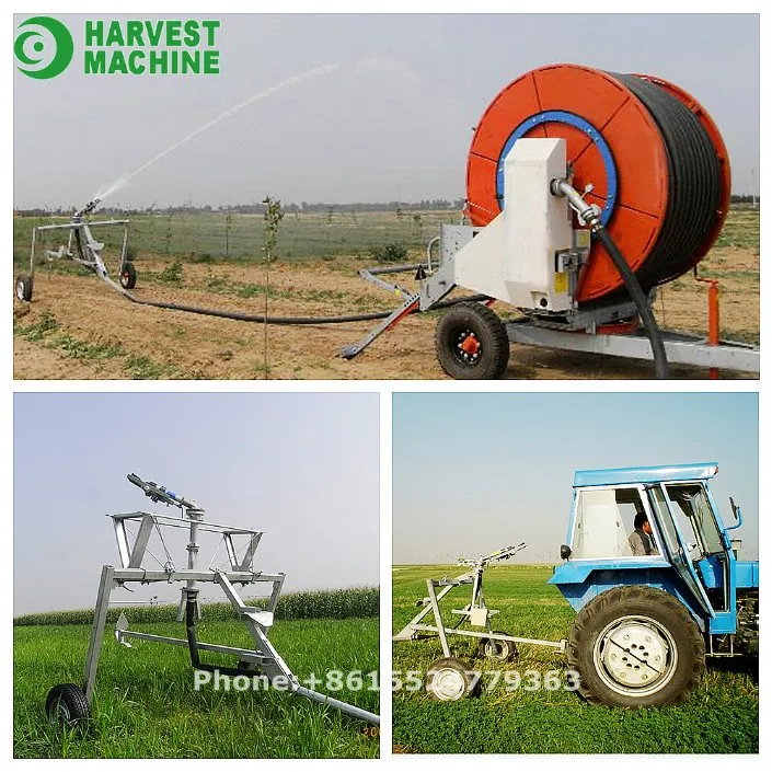 Hose Reel Irrigation System for Watering Farm Land