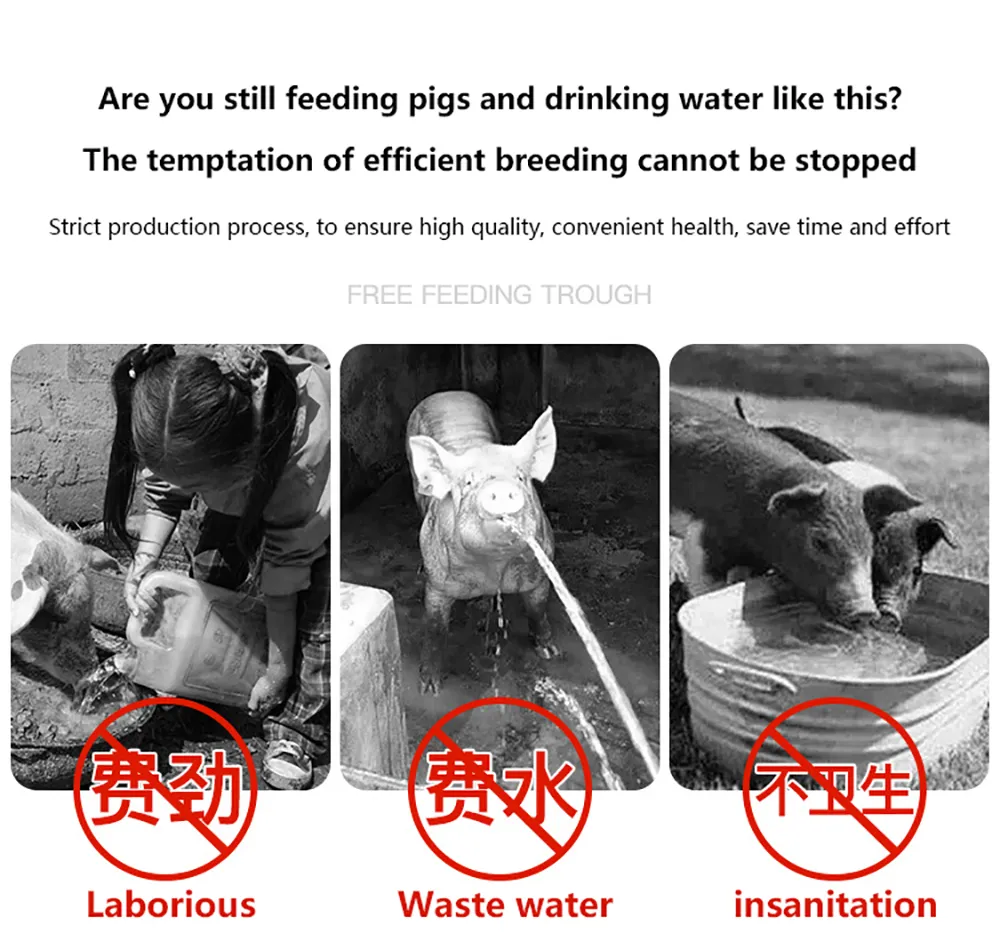 Hot Sale 202/304 Stainless Steel Pig Waterer Automatic Pig Waterer