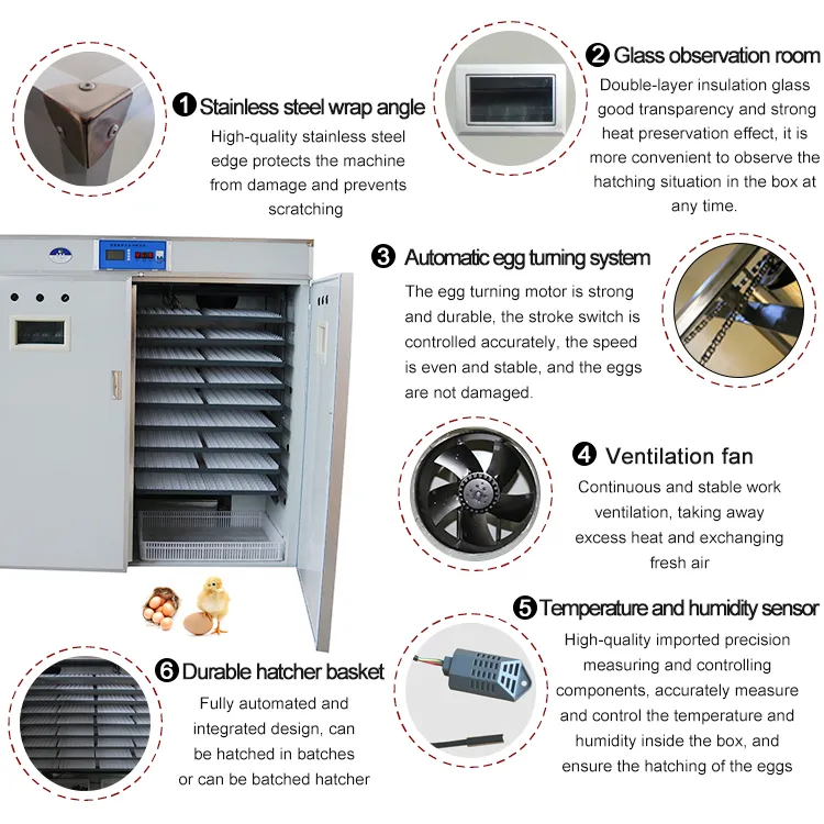 Hot Sale Commercial 5280 PCS Eggs Incubator Machine Incubator Egg Hatching