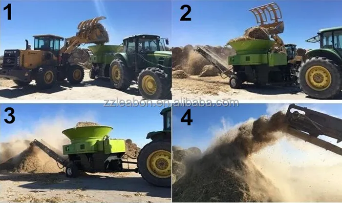Hot Selling 2-3t/H Square Round Grass Hay Bale Crusher Electric Alfalfa Straw Bales Shredder for Sale