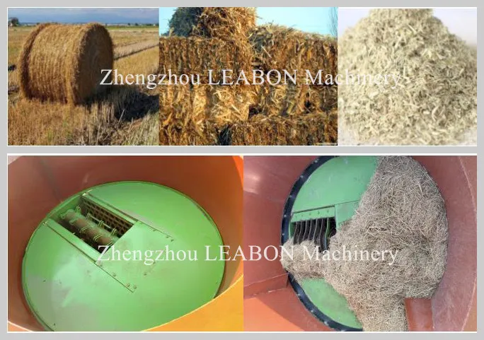 Hot Selling 2-3t/H Square Round Grass Hay Bale Crusher Electric Alfalfa Straw Bales Shredder for Sale