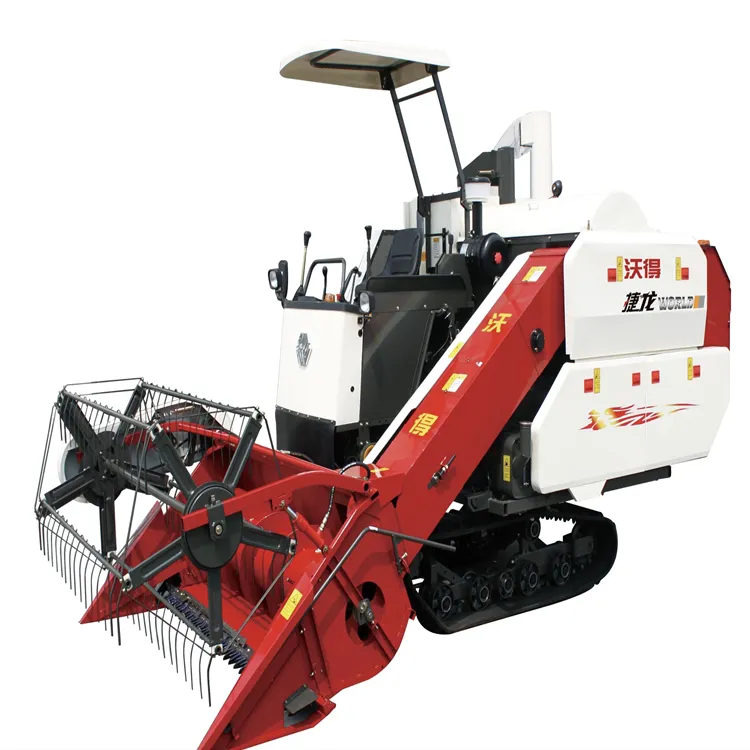 Jielong Fast Harvesting Small Grain Tank 65HP Harvester