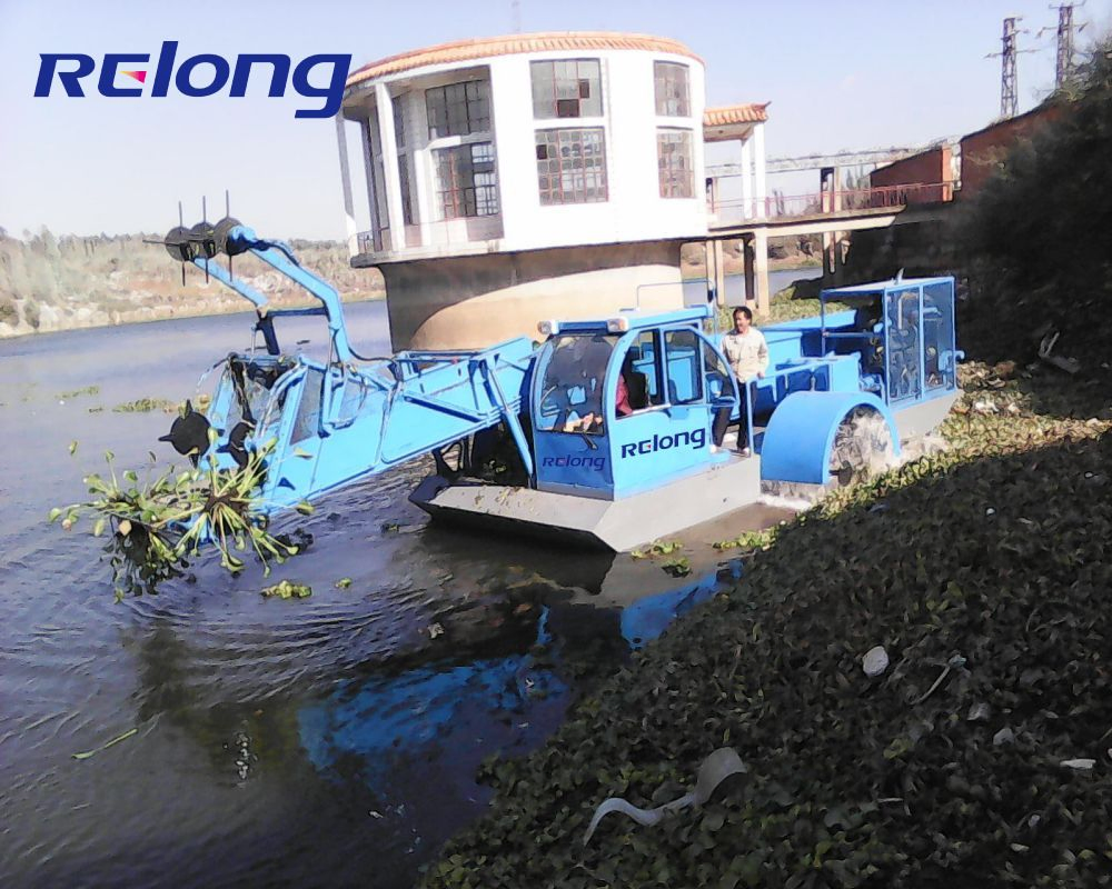 Labor Saving with Weed Skimmer Pampas Grass Waterway Development Aquatic Skimmers