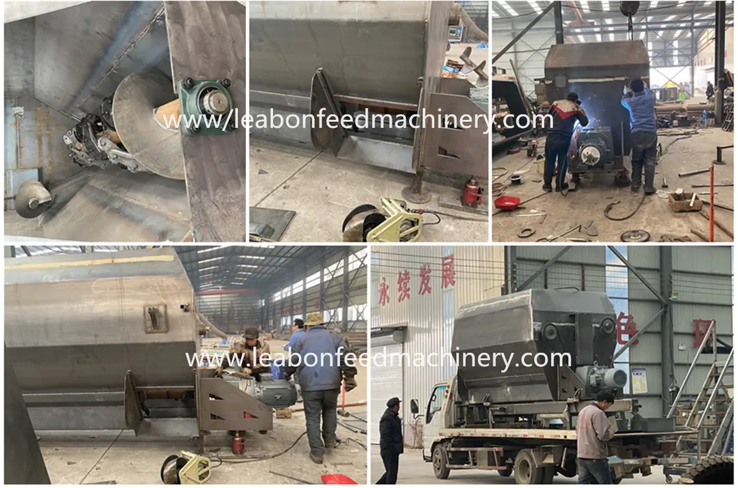 Leabon Industrial Mixer Tmr Machine Cow Animal Feed Mixer Price