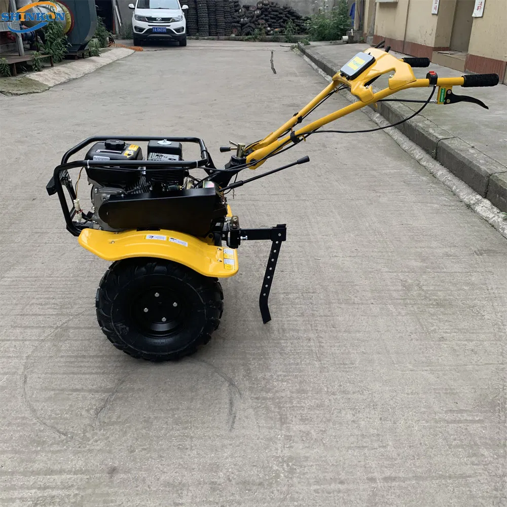 Loncin Gasoline Engine Powered 7HP Petrol Mini Tiller with Strong Bumper and LED Headlight