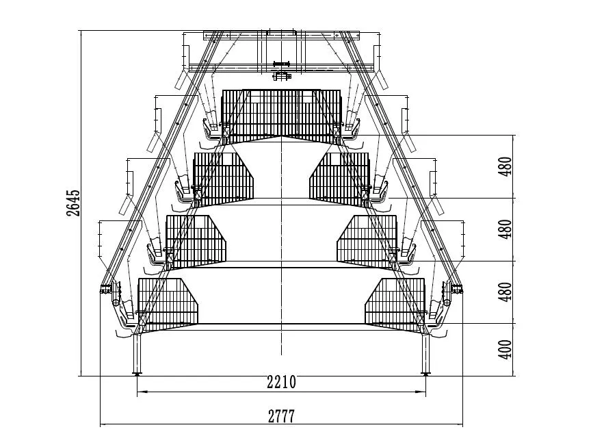 Longfeng Fogging and Doser Nipple Drinking Line Factory Price Chicken Cage