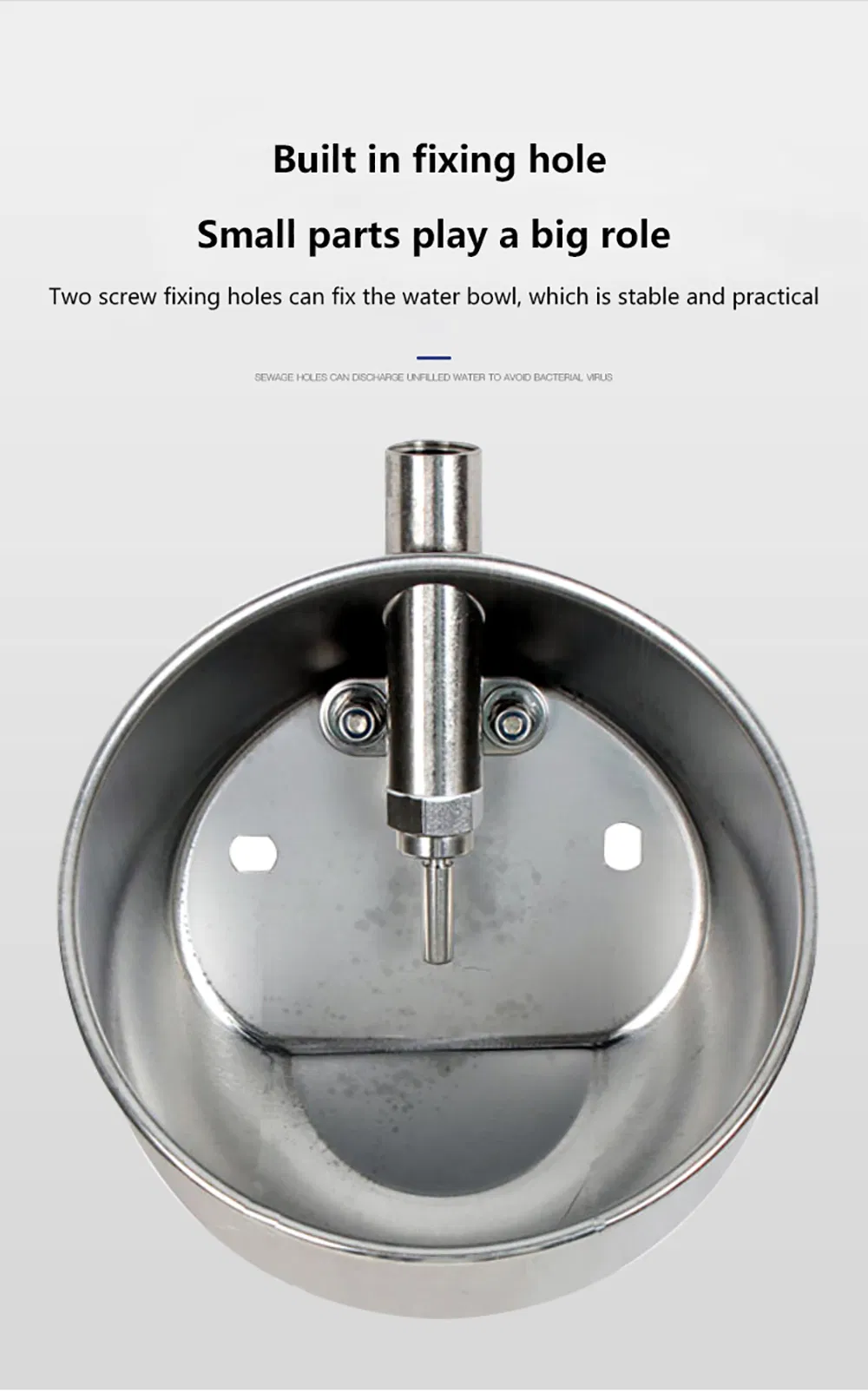 Made in China Farm Stainless Steel 304 Pig Feeder Pig Waterer