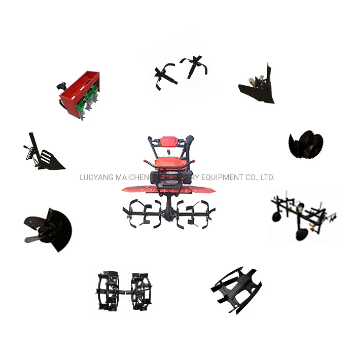 Multi-Functional Cultivator Powered by Gasoline Engine for Ditching, Ploughing, Tillage Agriculture Usage- Rotary Cultivator