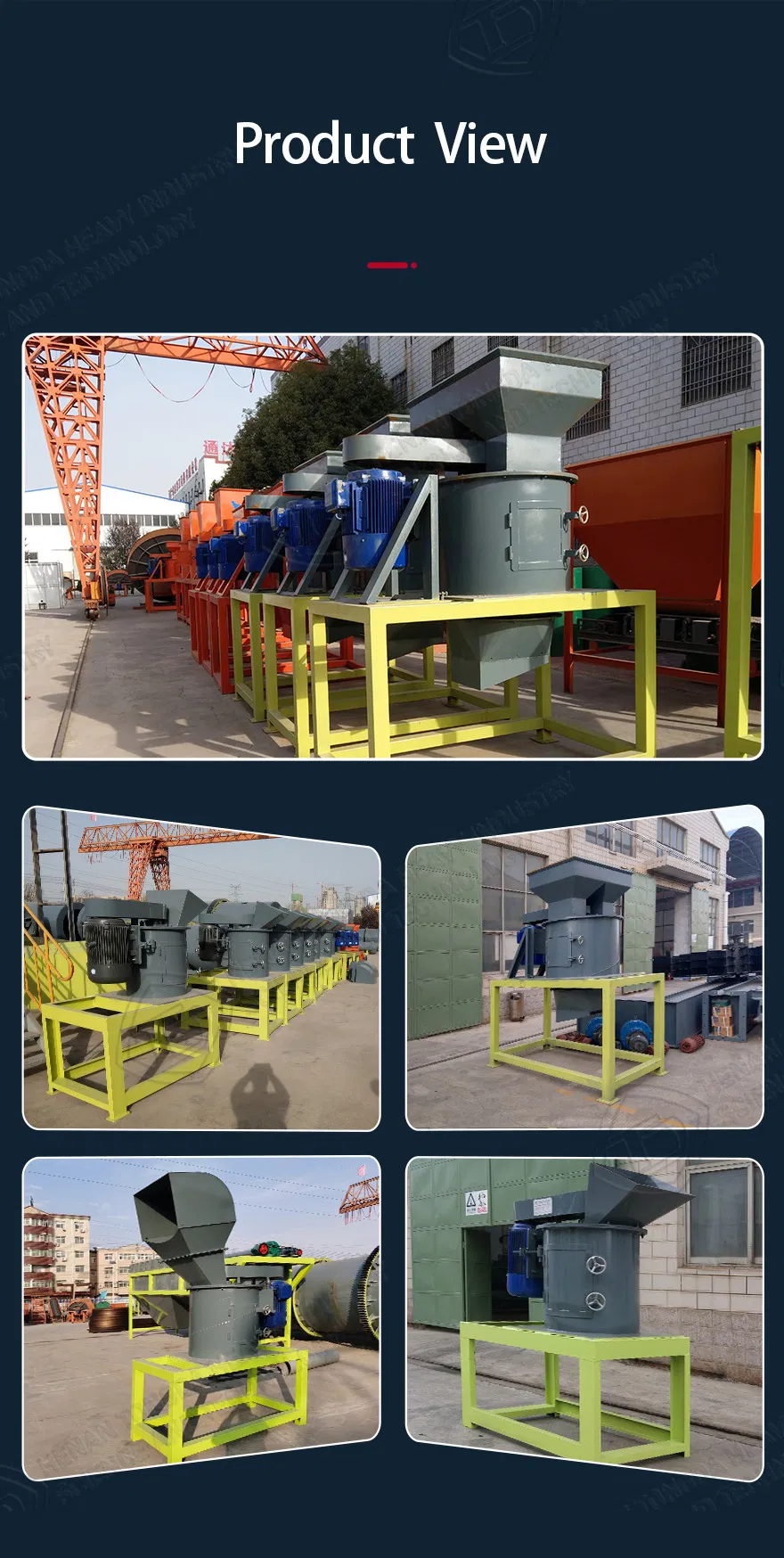 Municipal Solid Waste Vertical Crusher Machine to Grinding for Organic Fertilizer Making