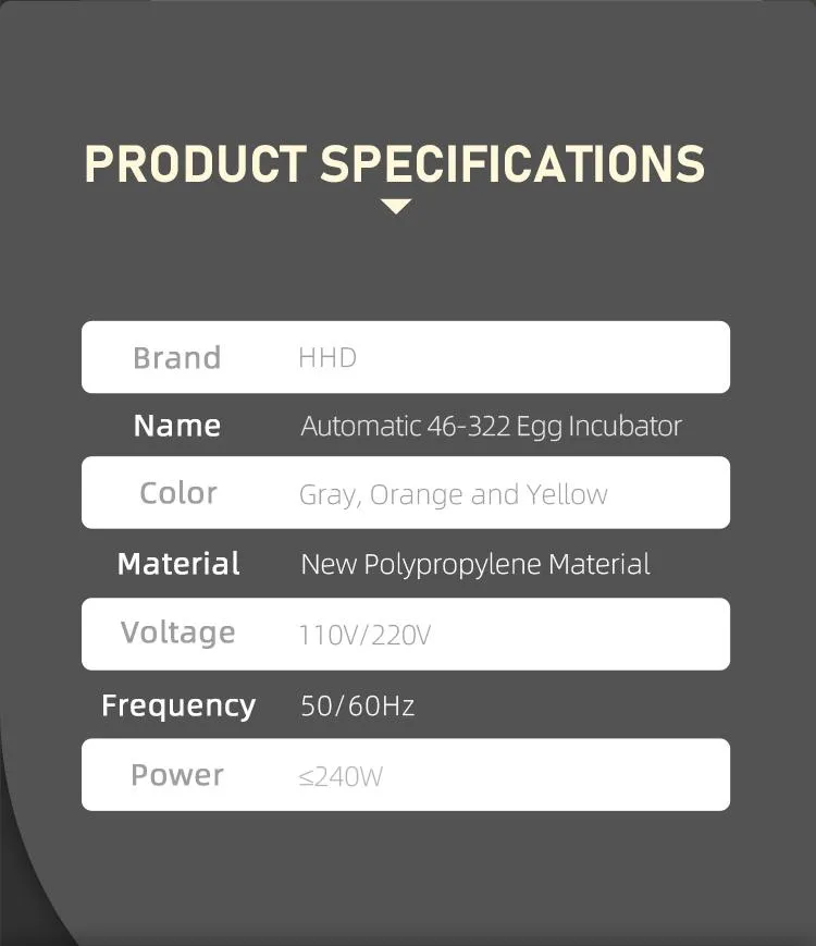 New Arrival Hhd E138 Incubator with High Cost-Effetive Price for Sale