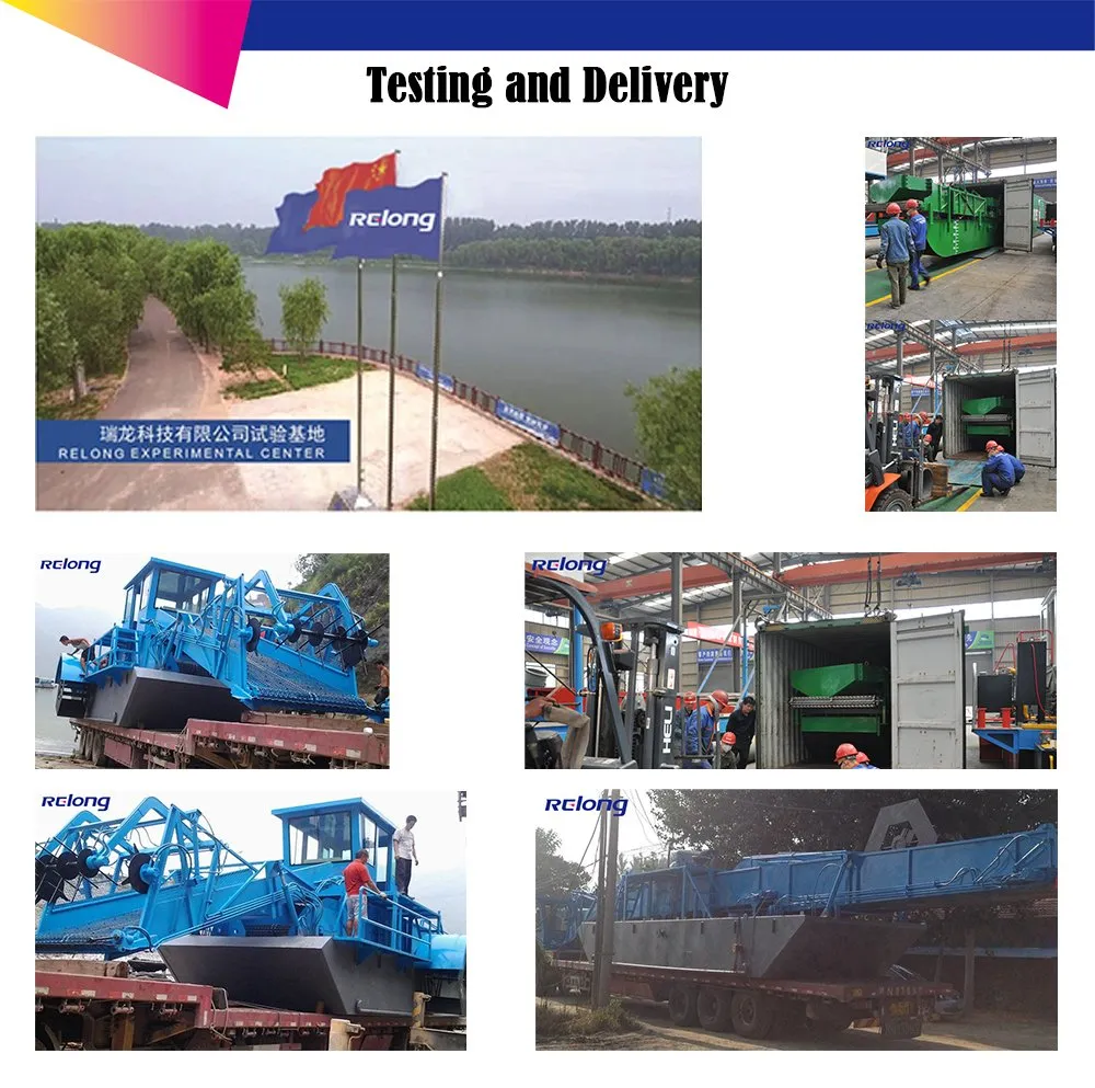 New Design High Efficiency Trash Skimmer/ Weed Harvester/Mowing Boat with Good Quality