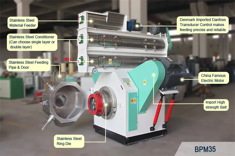 New Tech 2-15mm Soybean Husk Lamb Pellet Feed Machine for Russia