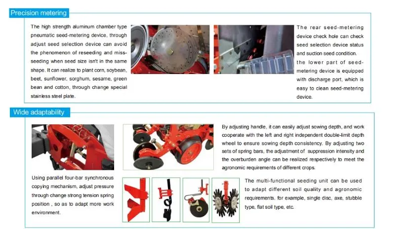 Pneumatic Precision Corn Seeder for Agricultural Machinery