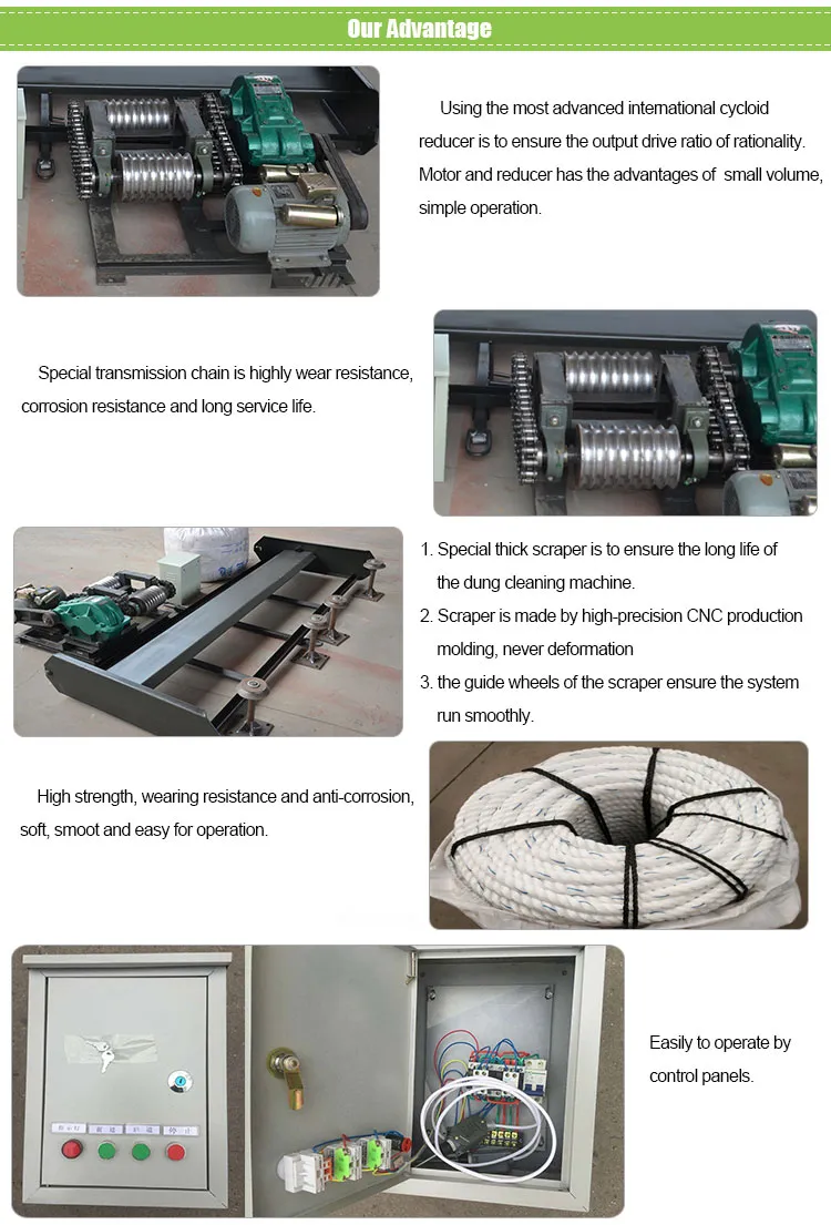 Poultry Farm Automatic Manure Cleaning Machine System