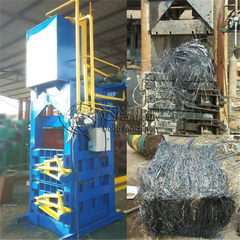 Scrap Metal Baler Machine Plastic Baling Machine Used Clothing Compress Machine