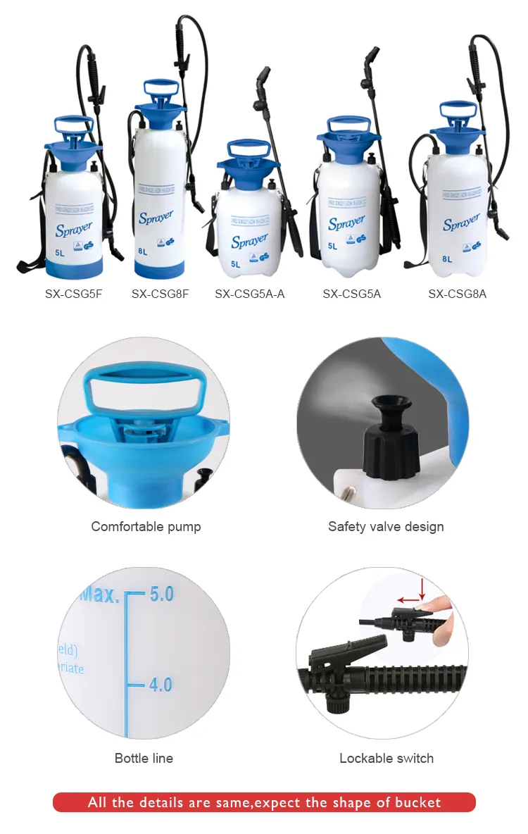 Seesa GS Certificate Plastic Garden Insecticidal Ulv Sprayer 5 Litre 8litre