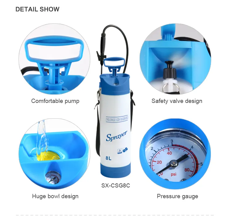 Seesa GS Certificate Plastic Garden Insecticidal Ulv Sprayer 5 Litre 8litre