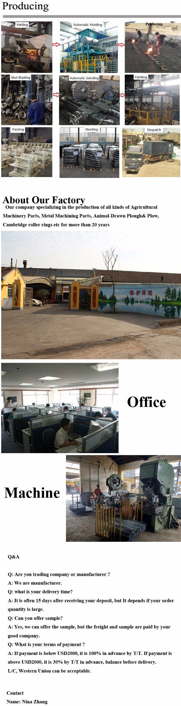 Small Agriculture Plough/Micro Farm Plow