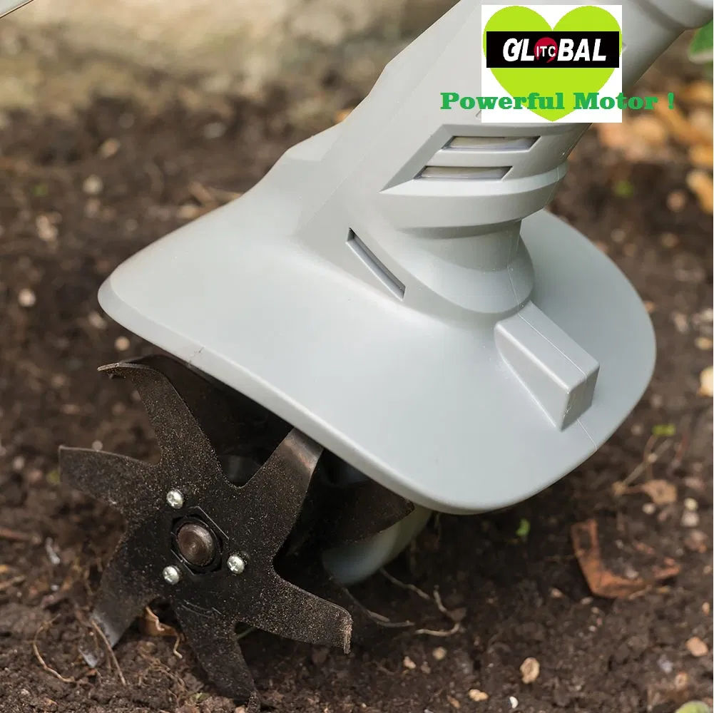Super Powerful-2X20V Li-ion Battery-Cordless/Electric-Garden/Farm Cultivator/Tiller Machine-Power Tools