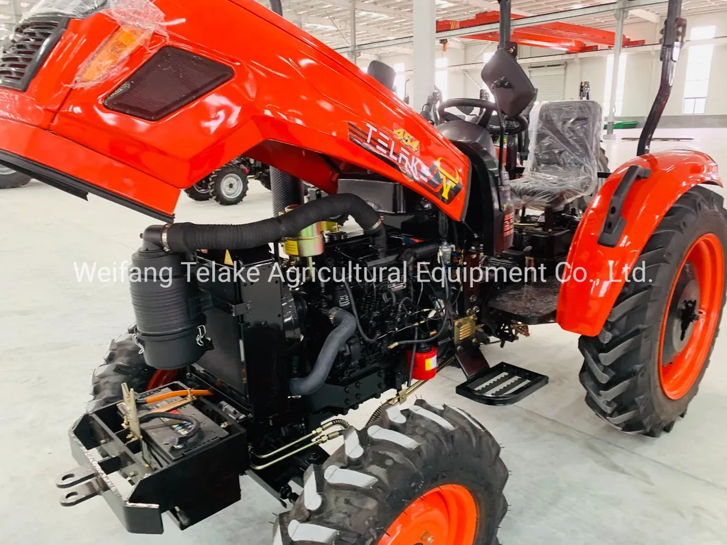 Telake Supply Agricultural Machinery Mini Four Wheel Garden Small Tractor with Load