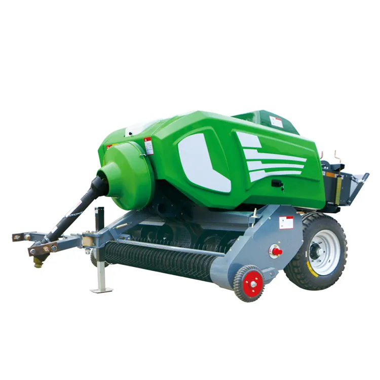 Tractor Towing Hay Baler Machine Grass Silage Packing Machine