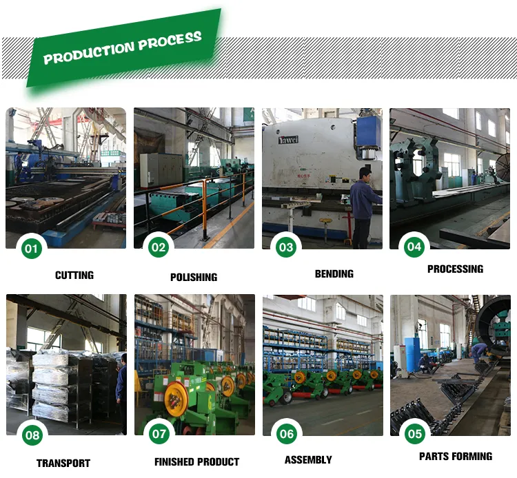 Tractor Towing Hay Baler Machine Grass Silage Packing Machine