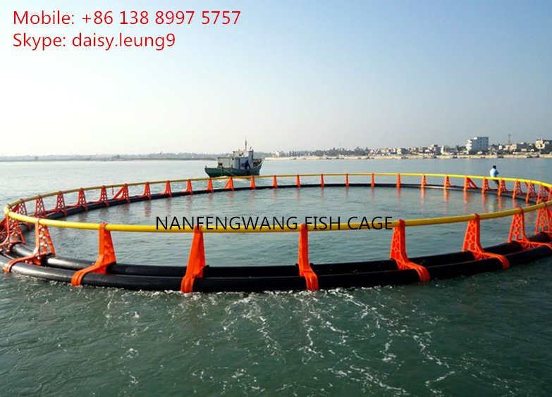 UV Resist HDPE Fish Cage Floating Pipe 315mm/ 350mm /400mm in Deep Sea