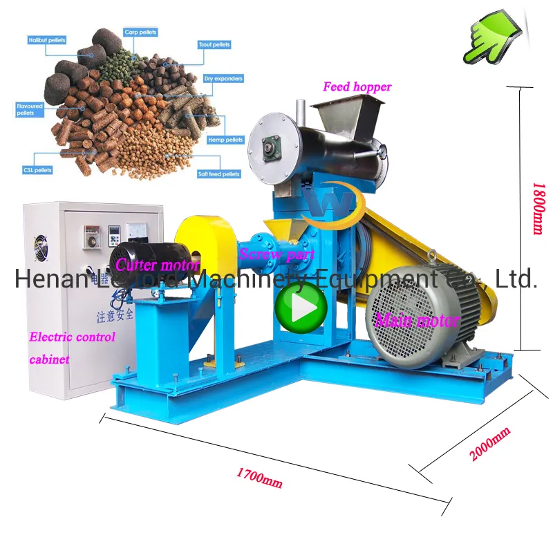 Wet Way Feed Making Machine Puffing Dry Pet Food Production Line
